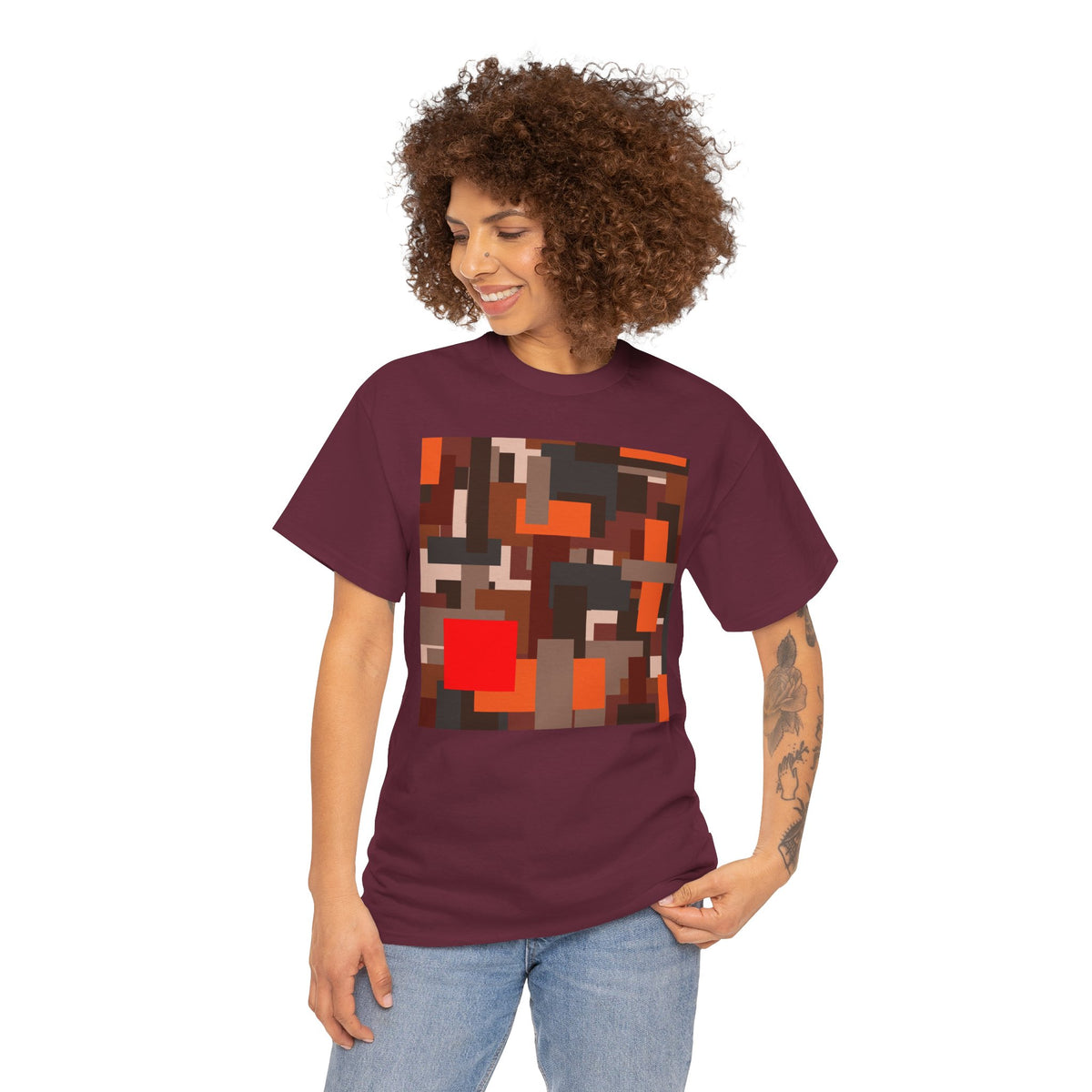 Scarlet Structure — Unisex Heavy Cotton T-Shirt