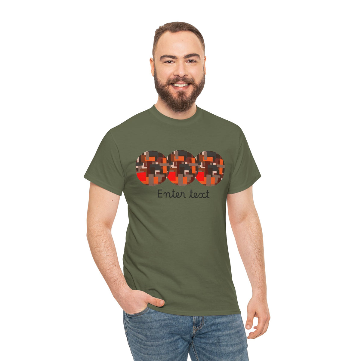 Circle Story — Geometric Graphic T-Shirt