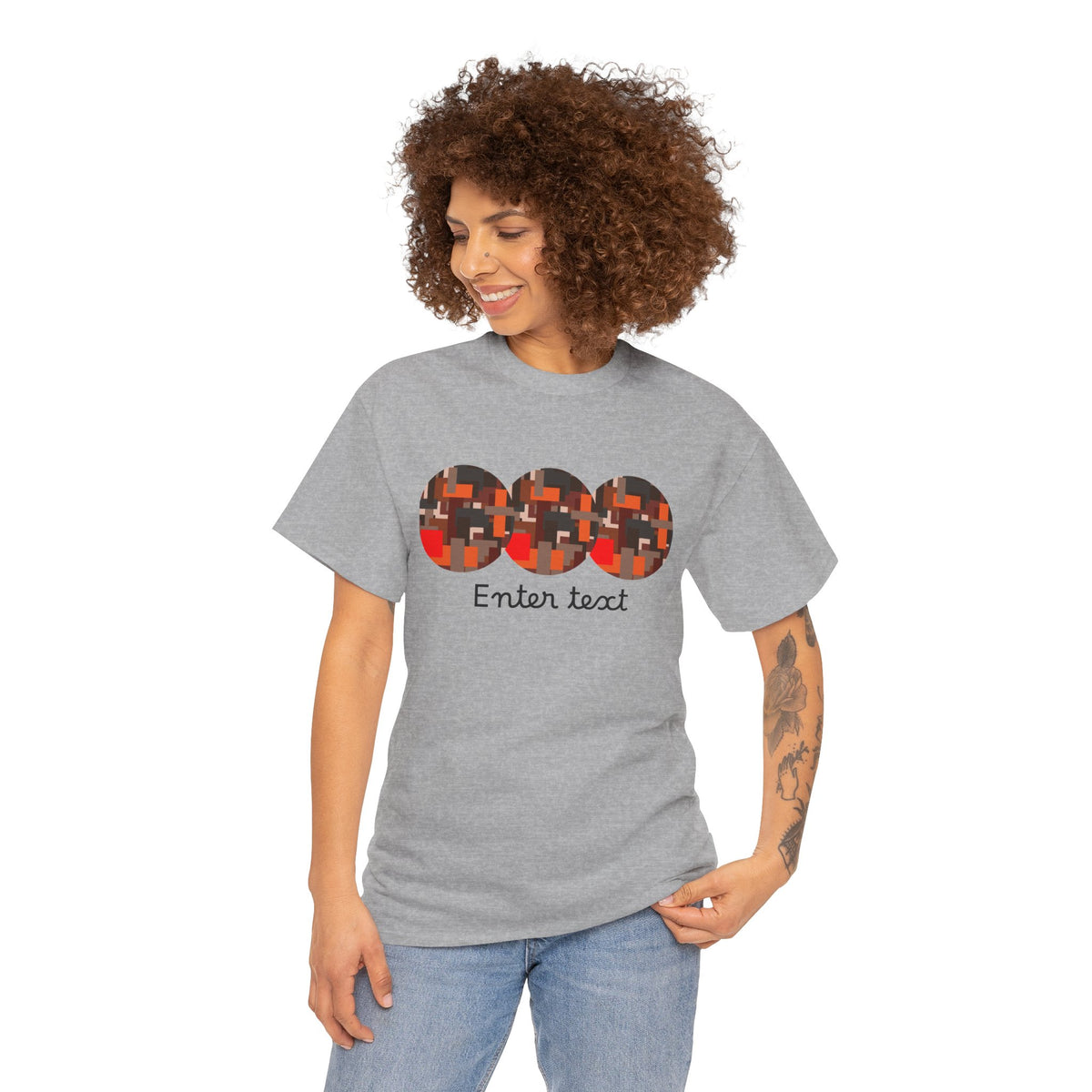 Circle Story — Geometric Graphic T-Shirt