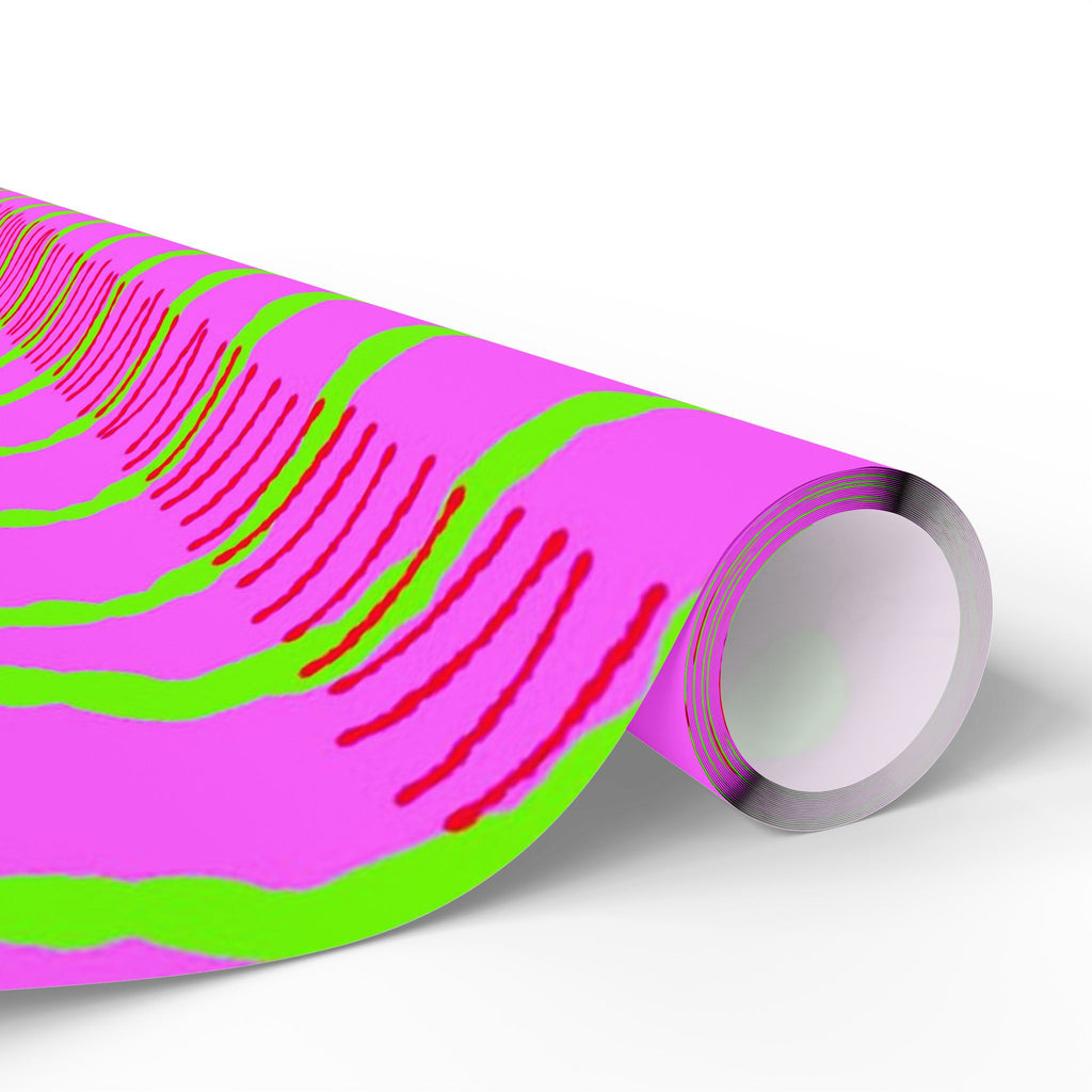 Ribbon Rhythm — Lime Laugh Wrapping Paper Roll