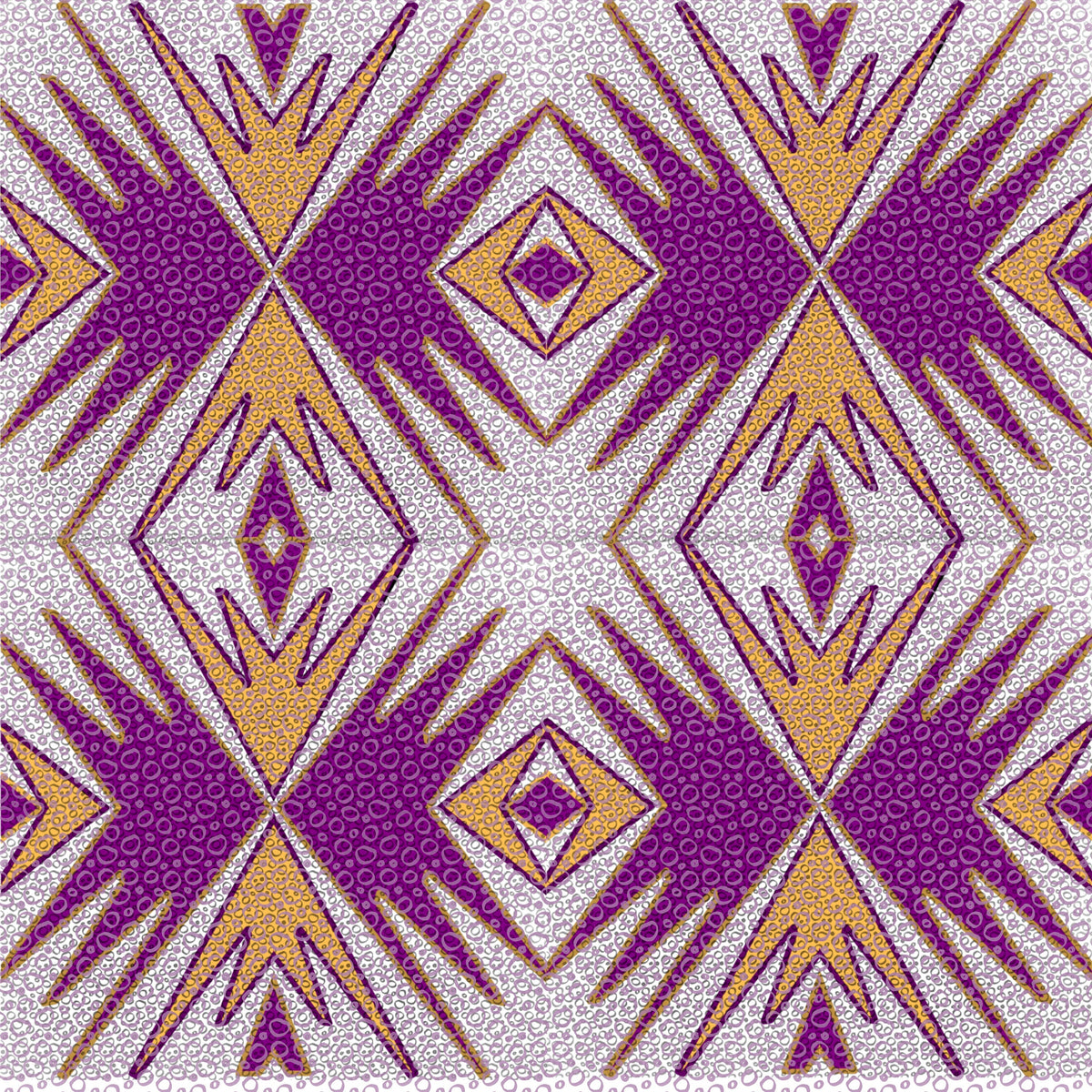 Diamond Dance Purple Prestige Grand Geometry pattern detail