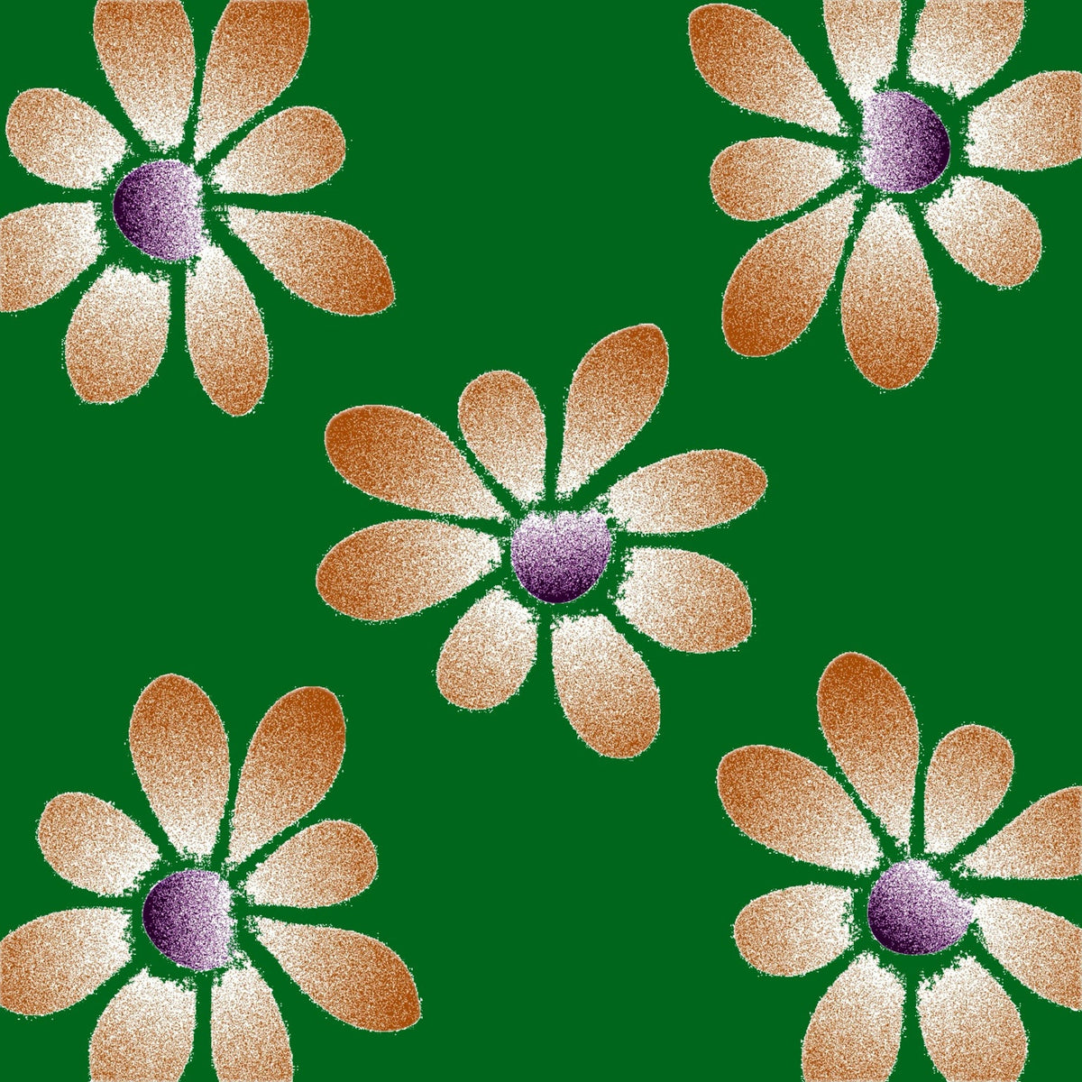 Petal Portal - Forest Flora Daisy Bloom pattern